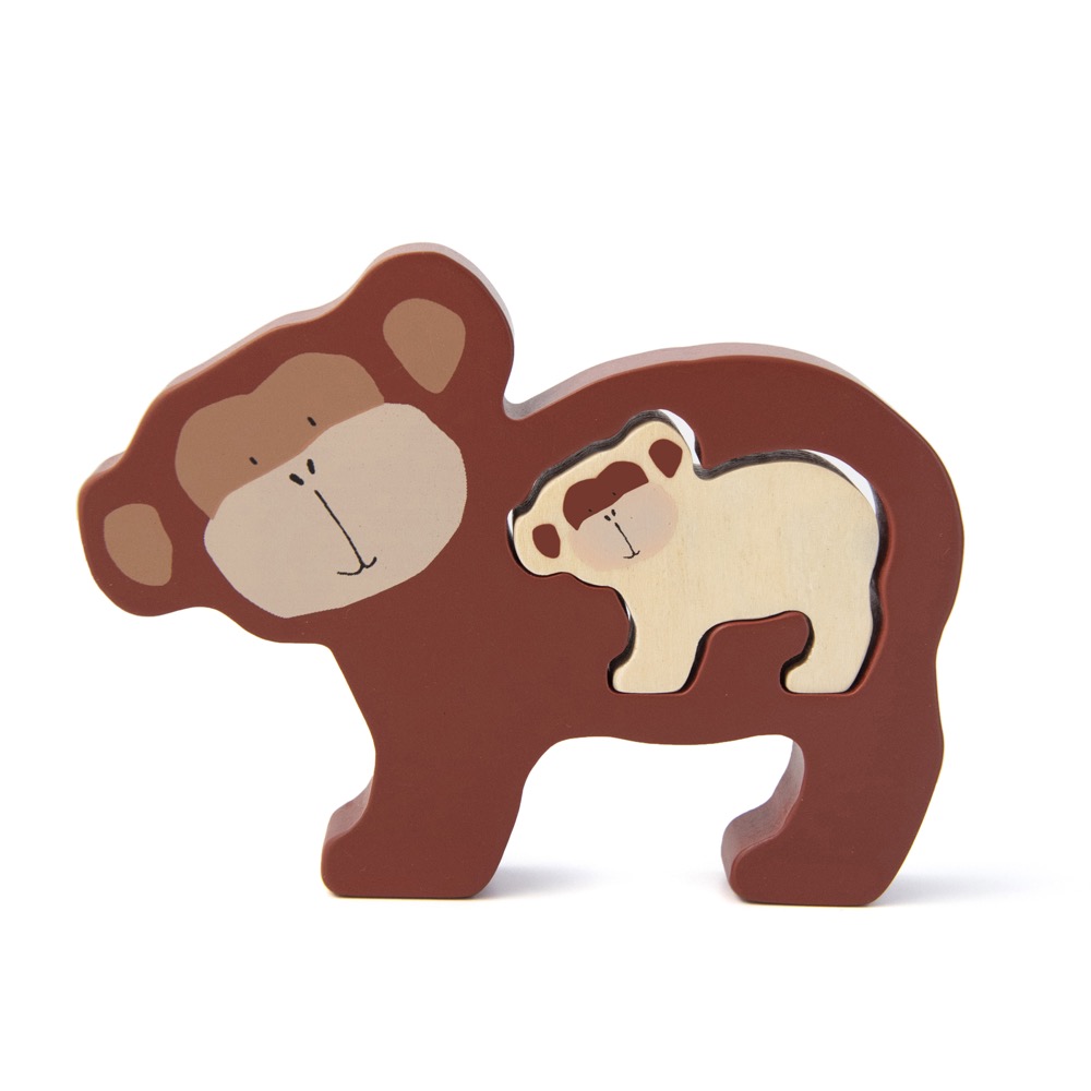 Houten babypuzzel - Mr. Monkey